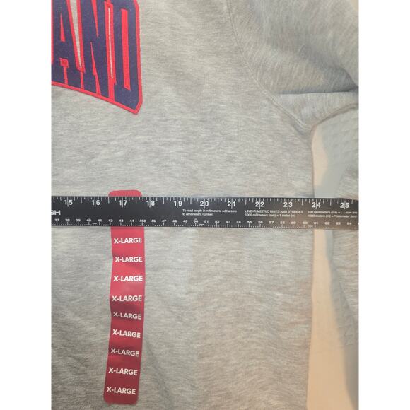 New England Patriots Sweatshirt Mens Crewneck size XL Gray Graphic 6761 - Picture 5 of 8